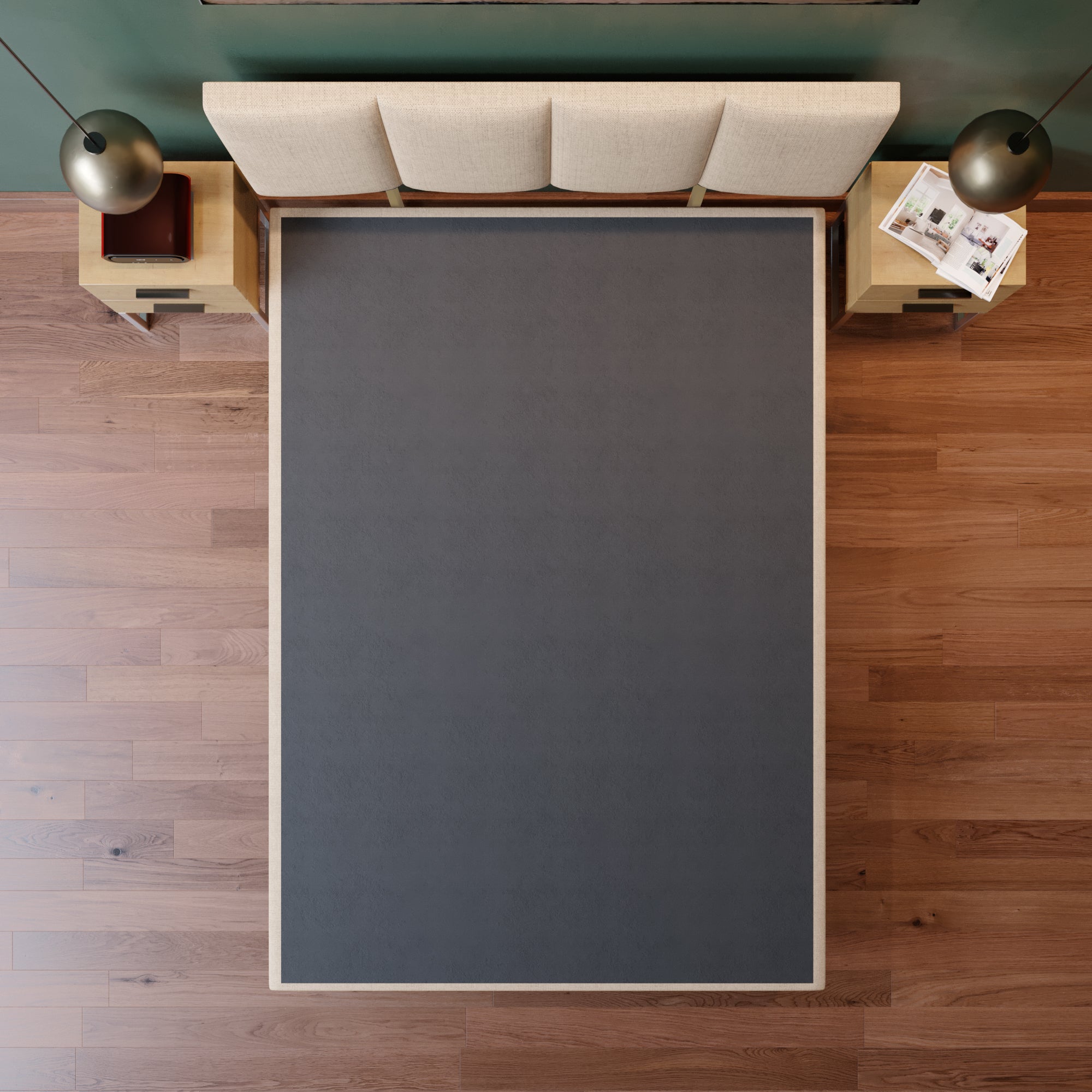 Cama Tradicional  Napoles Lino Beige