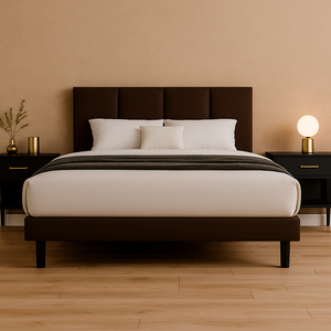 Cama Tradicional Nápoles Vinil Chocolate