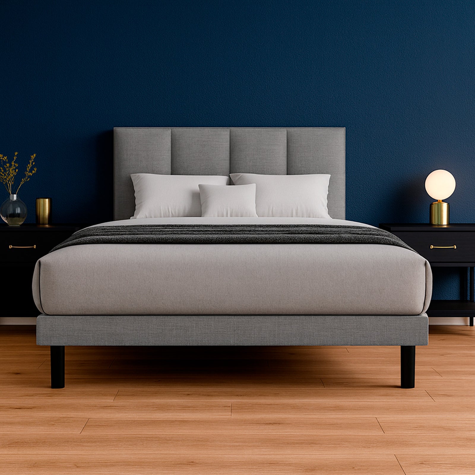 Cama Tradicional Napoles Lino Gris