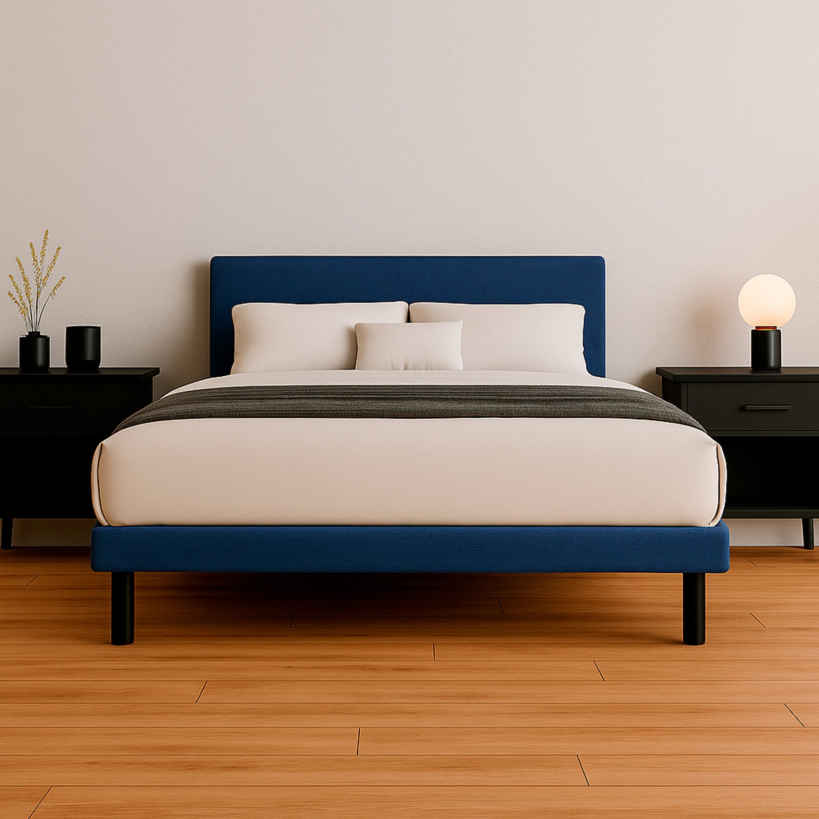 Cama Tradicional Urban Lino Azul