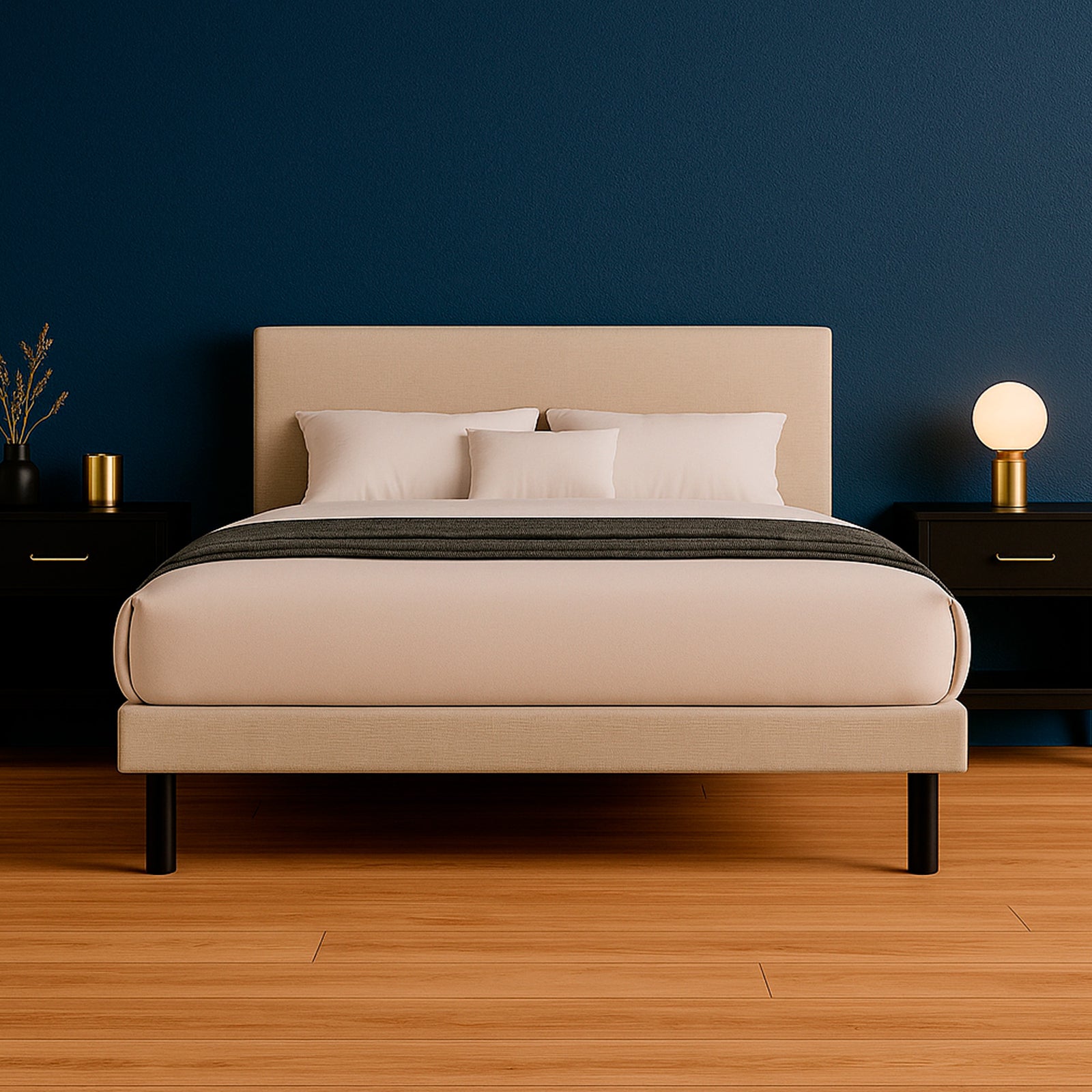 Cama Tradicional Urban Lino Beige