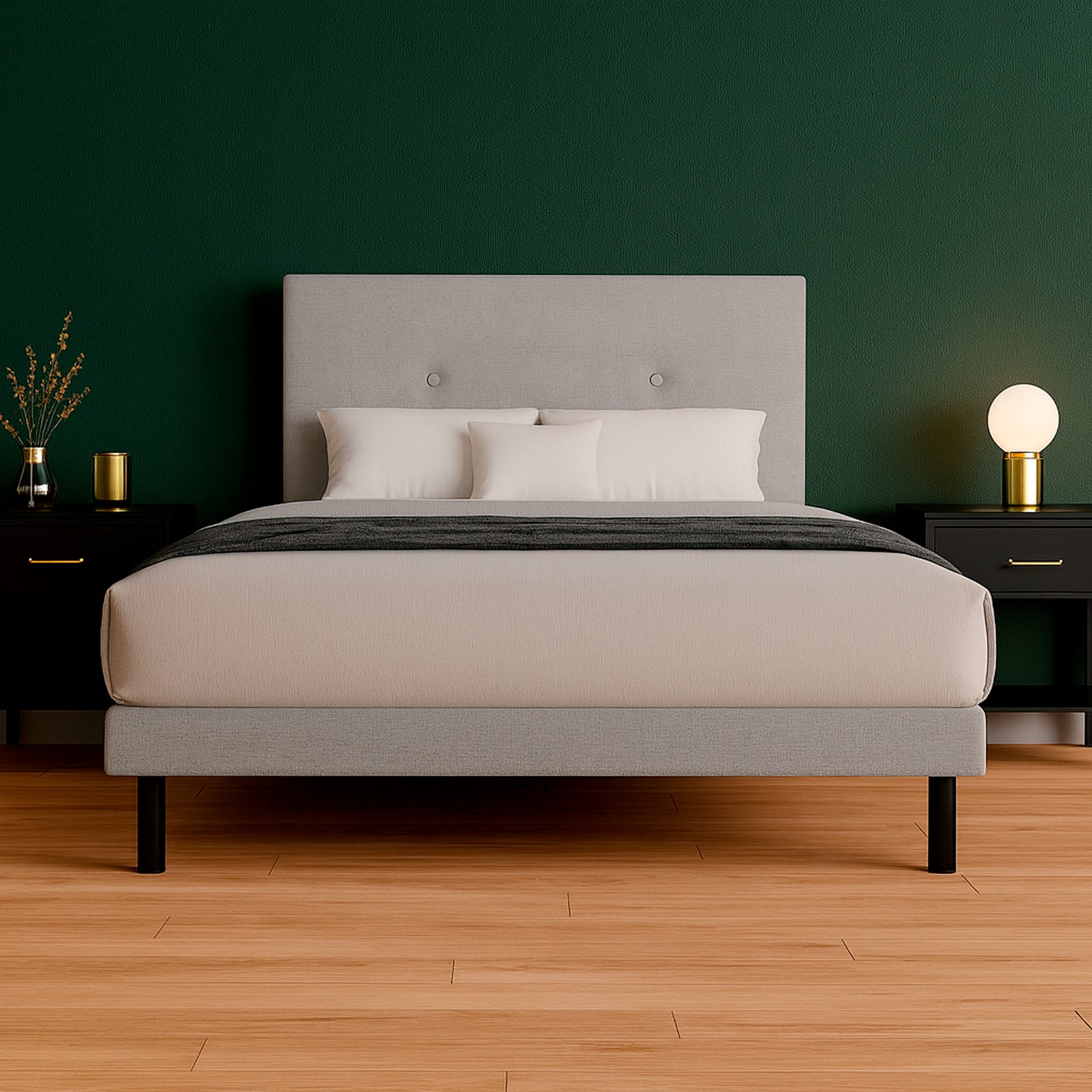 Cama Tradicional Urban Lino Gris