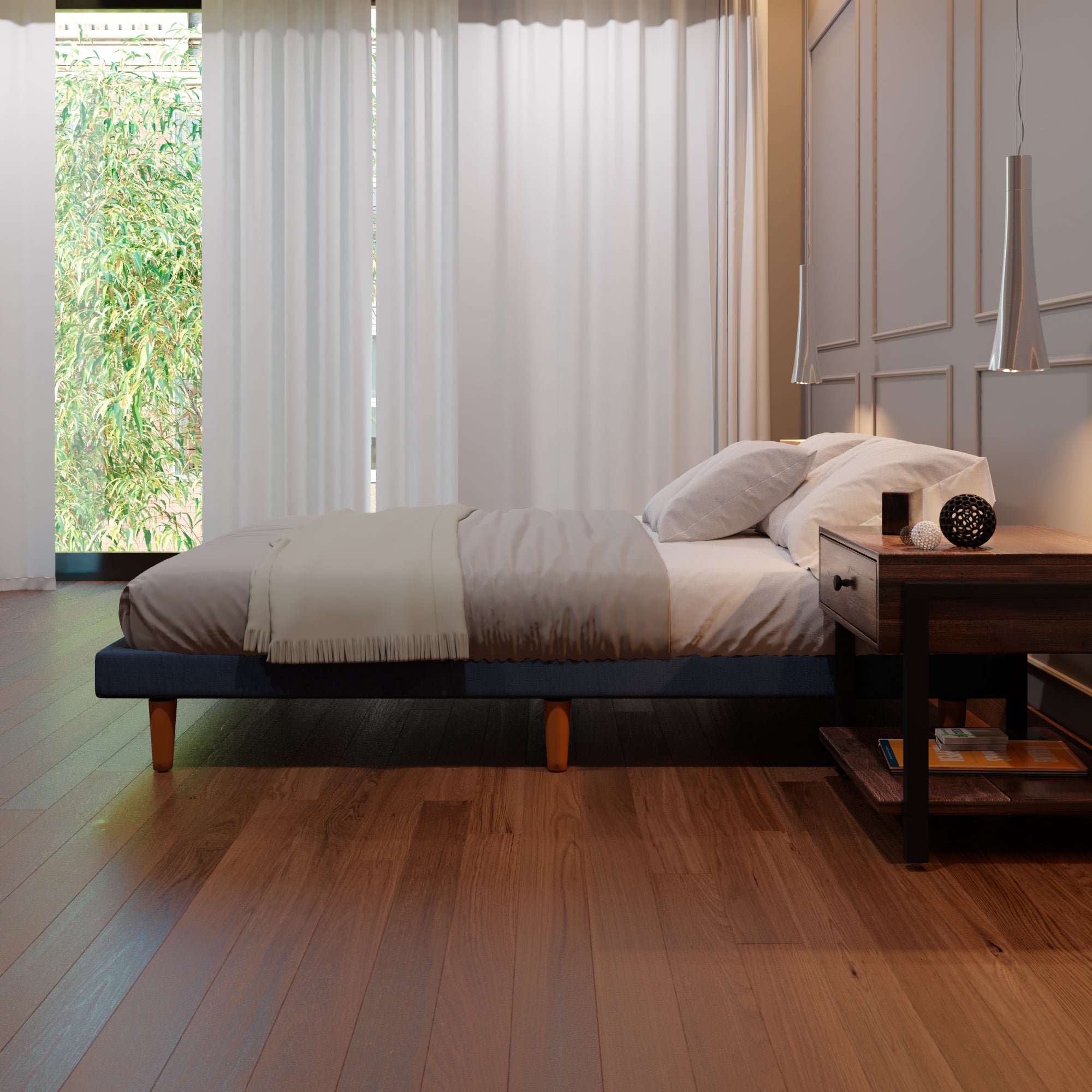 Base de Cama Urban Lino Azul