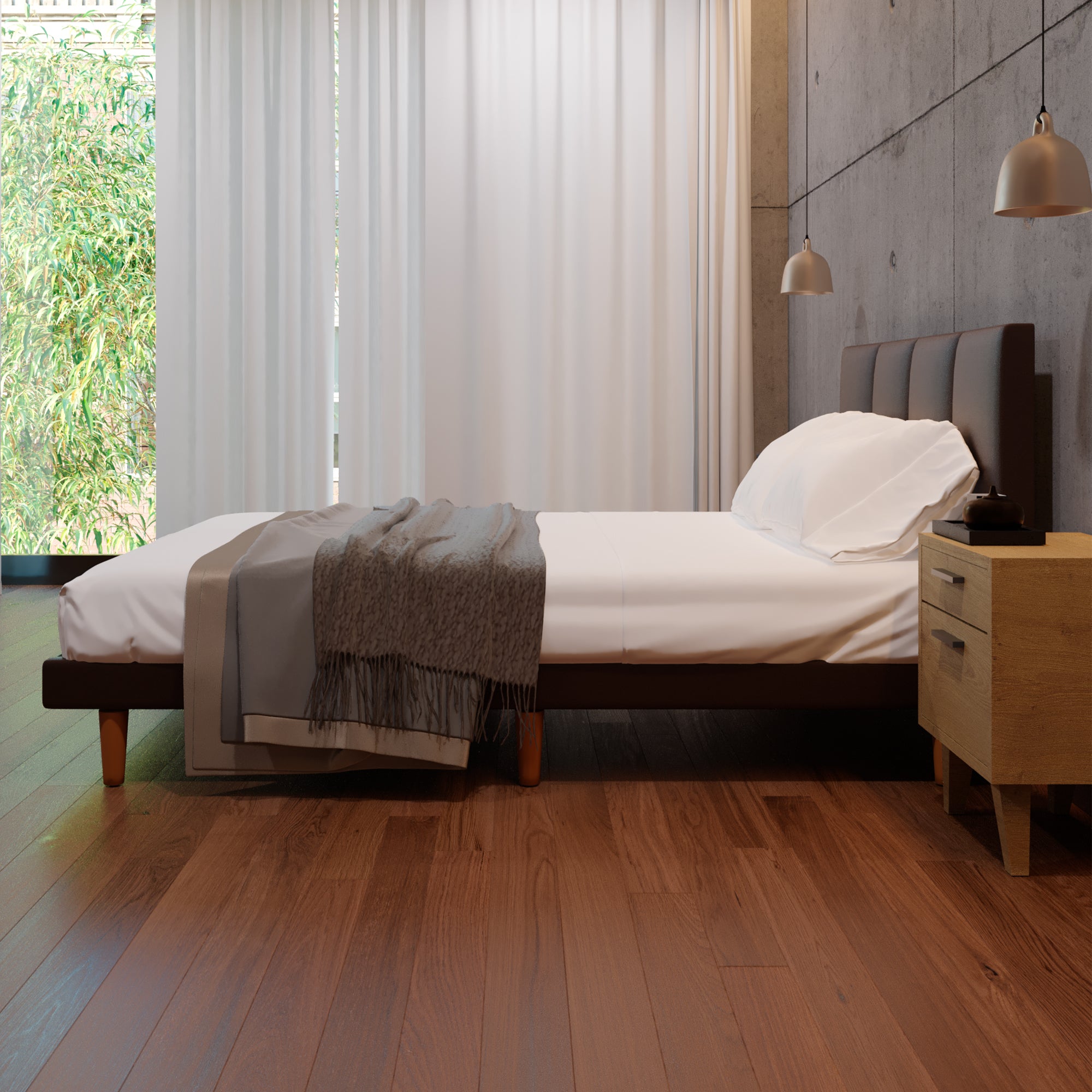 Cama Tradicional Nápoles Vinil Chocolate