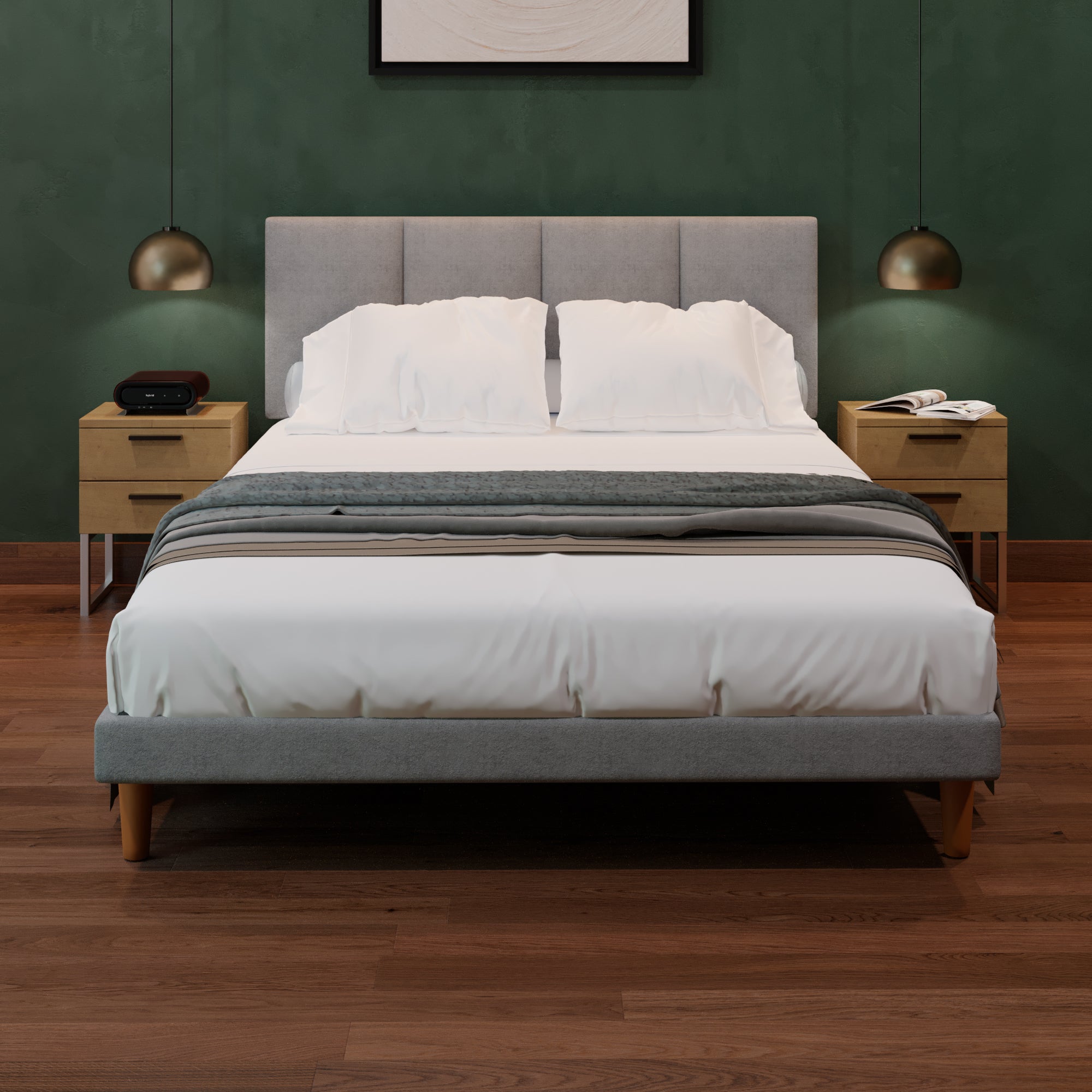 Cama Tradicional Napoles Lino Gris