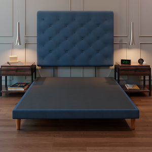 Cama Tradicional Quintana Lino Azul