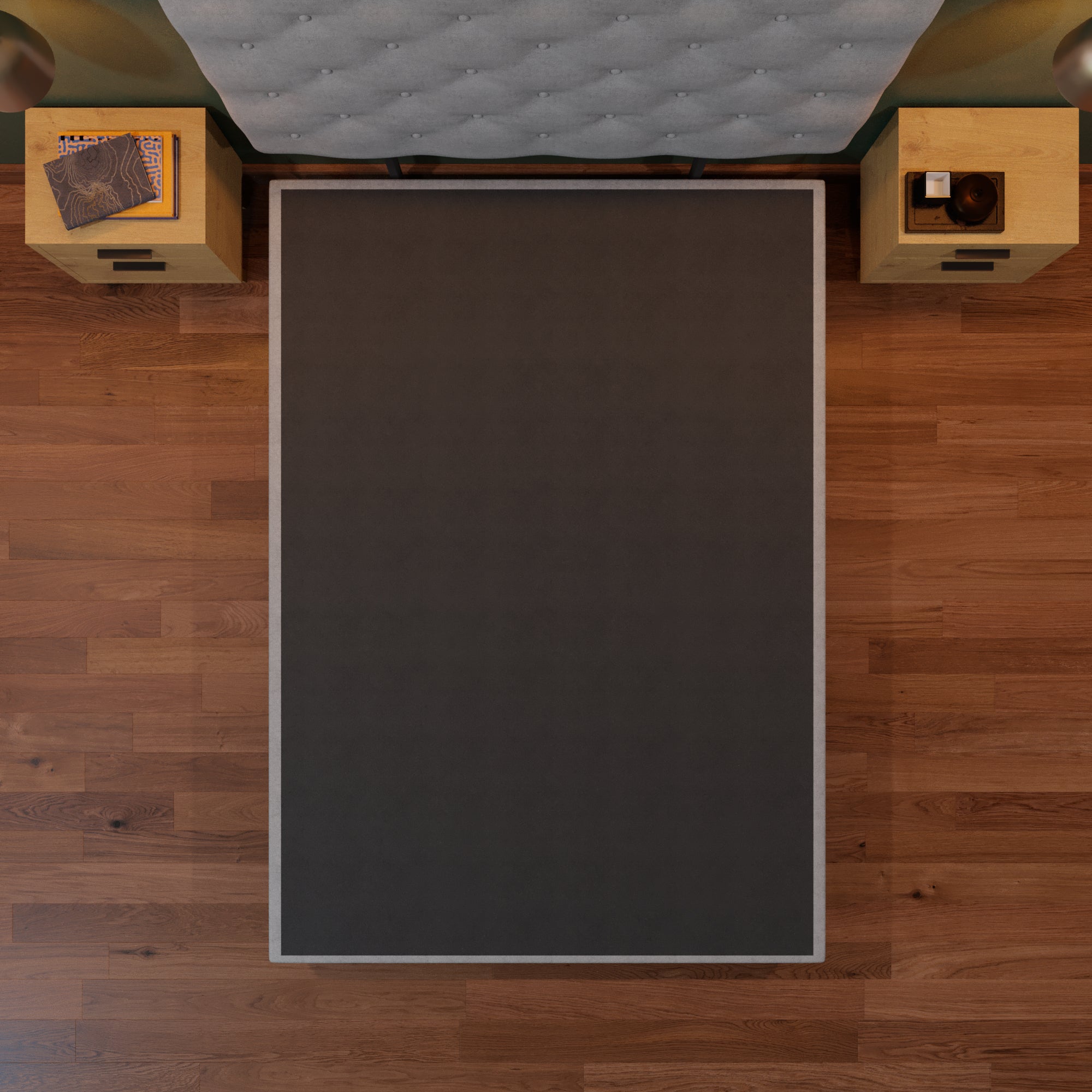 Cama Tradicional Quintana Lino Gris