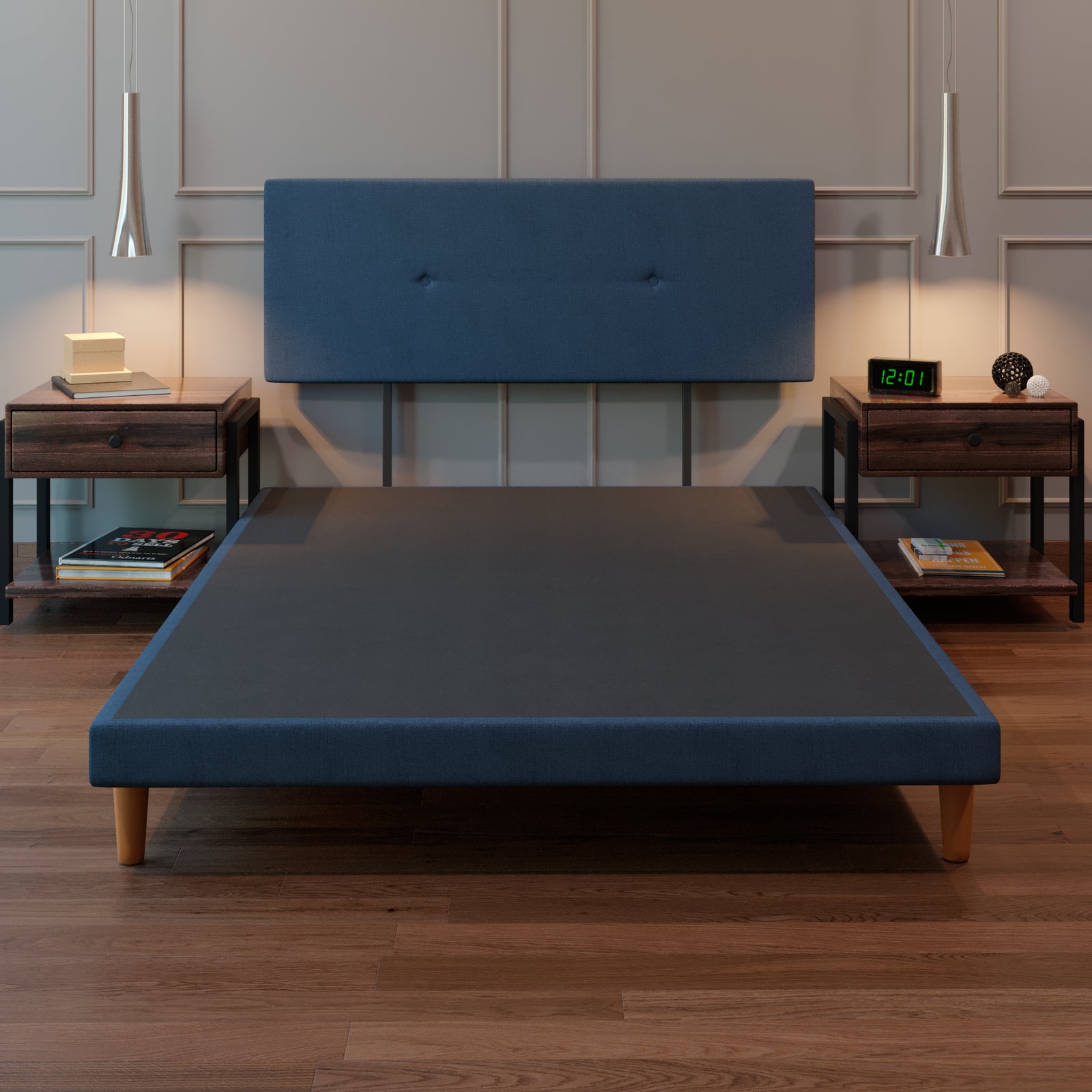 Cama Tradicional Urban Lino Azul