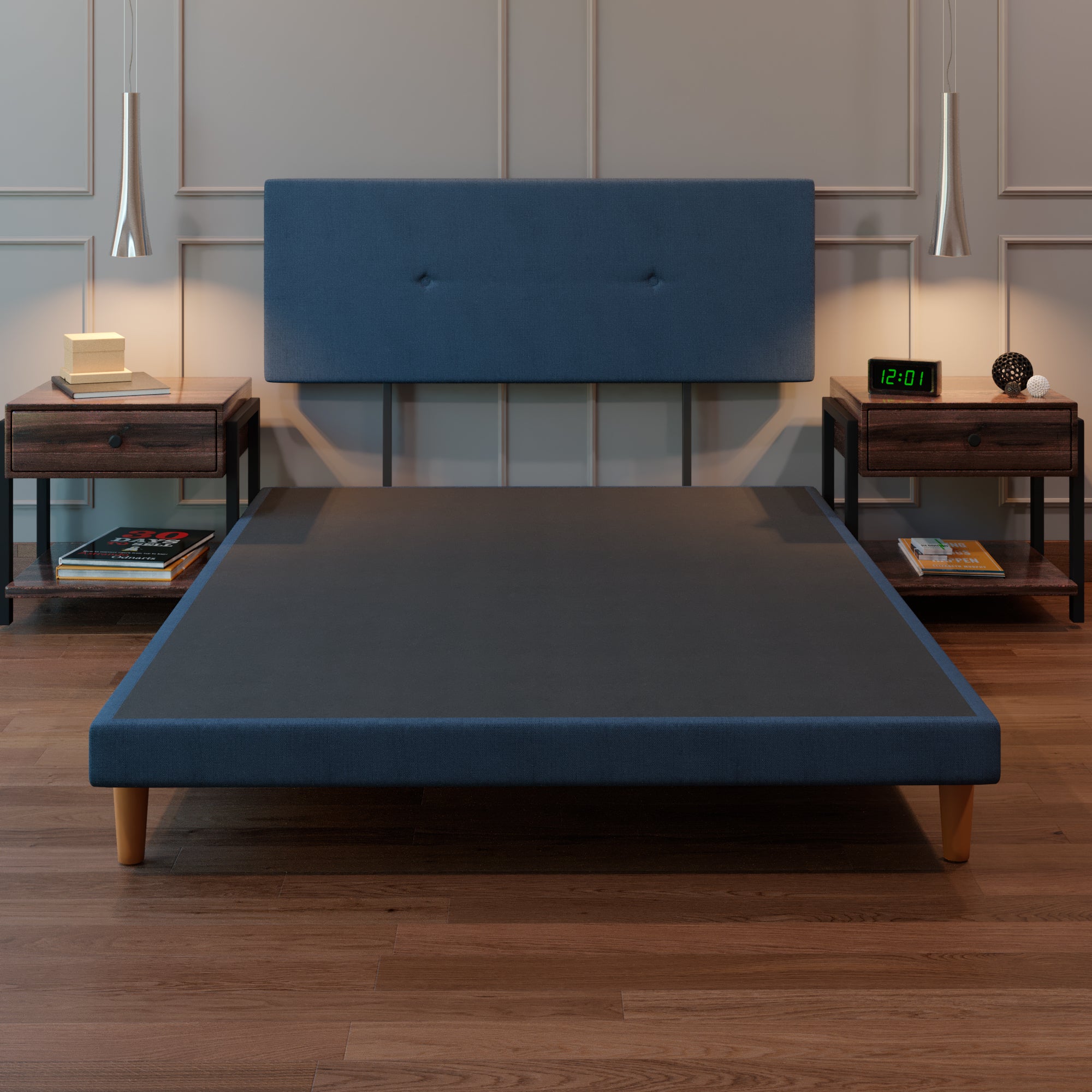 Cama Tradicional Urban Lino Azul