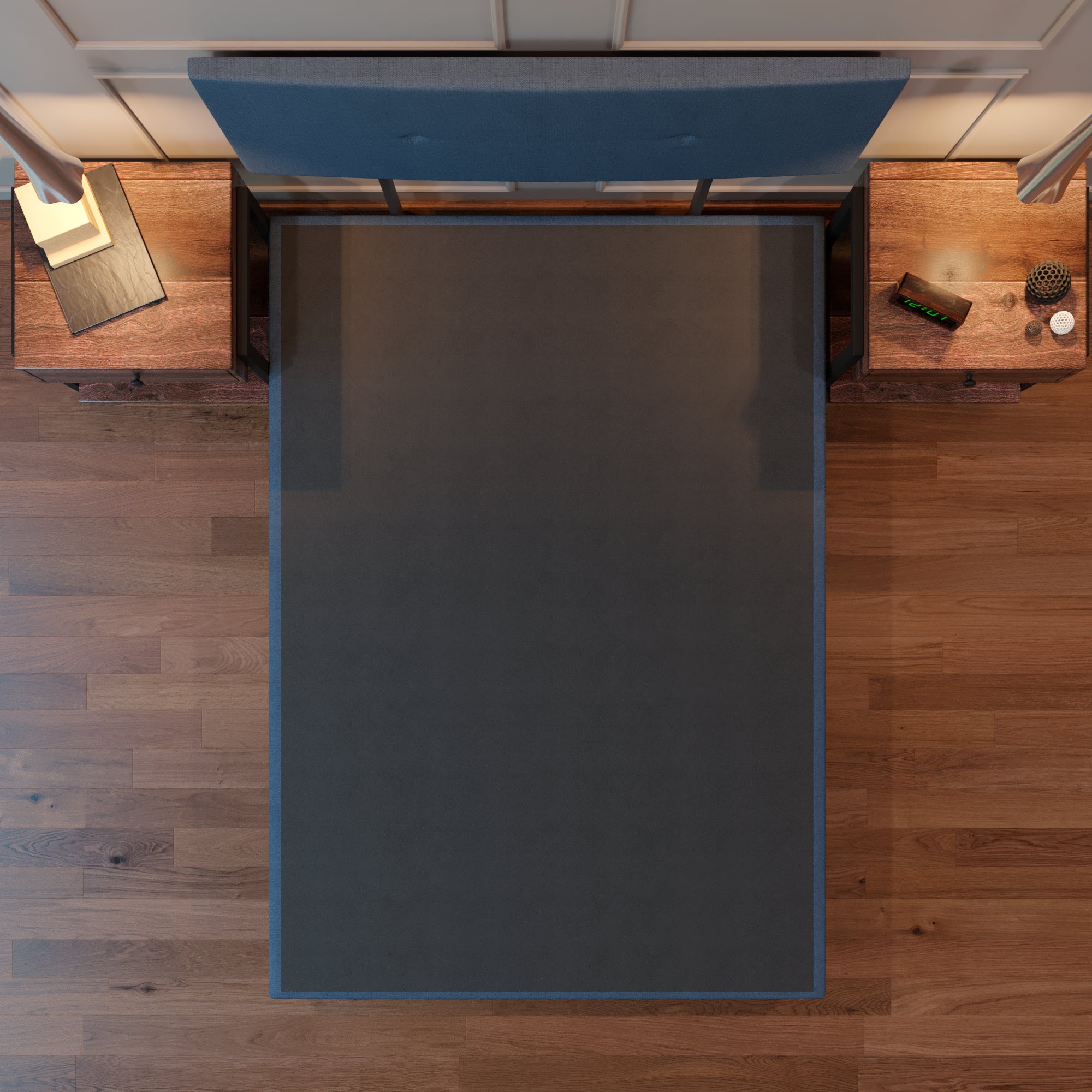 Cama Tradicional Urban Lino Azul