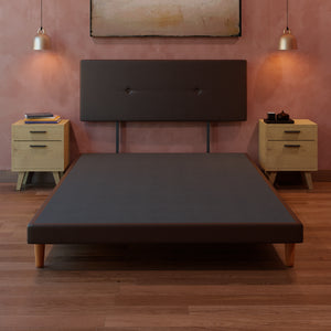 Cama Tradicional Urban Vinil Chocolate