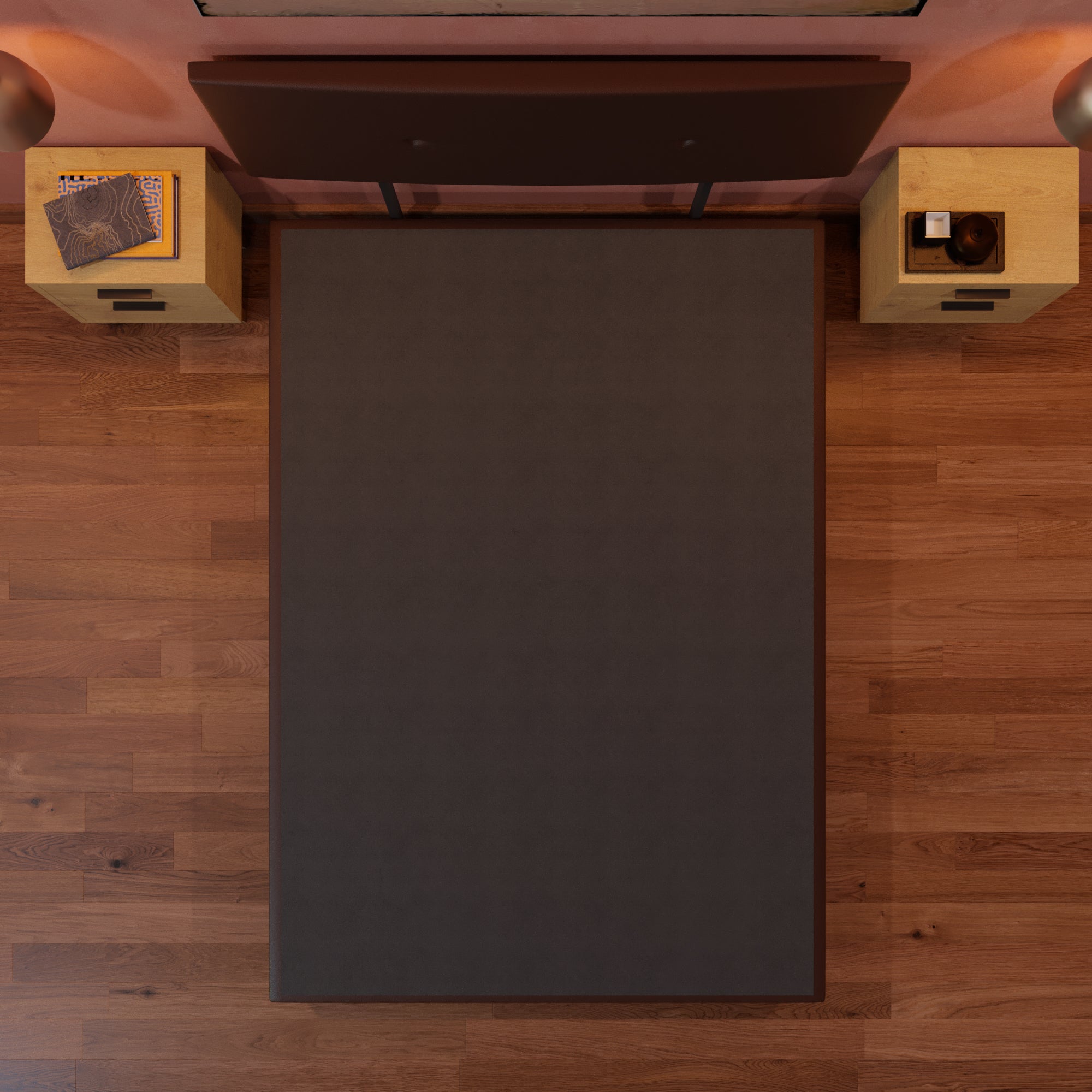 Cama Tradicional Urban Vinil Chocolate