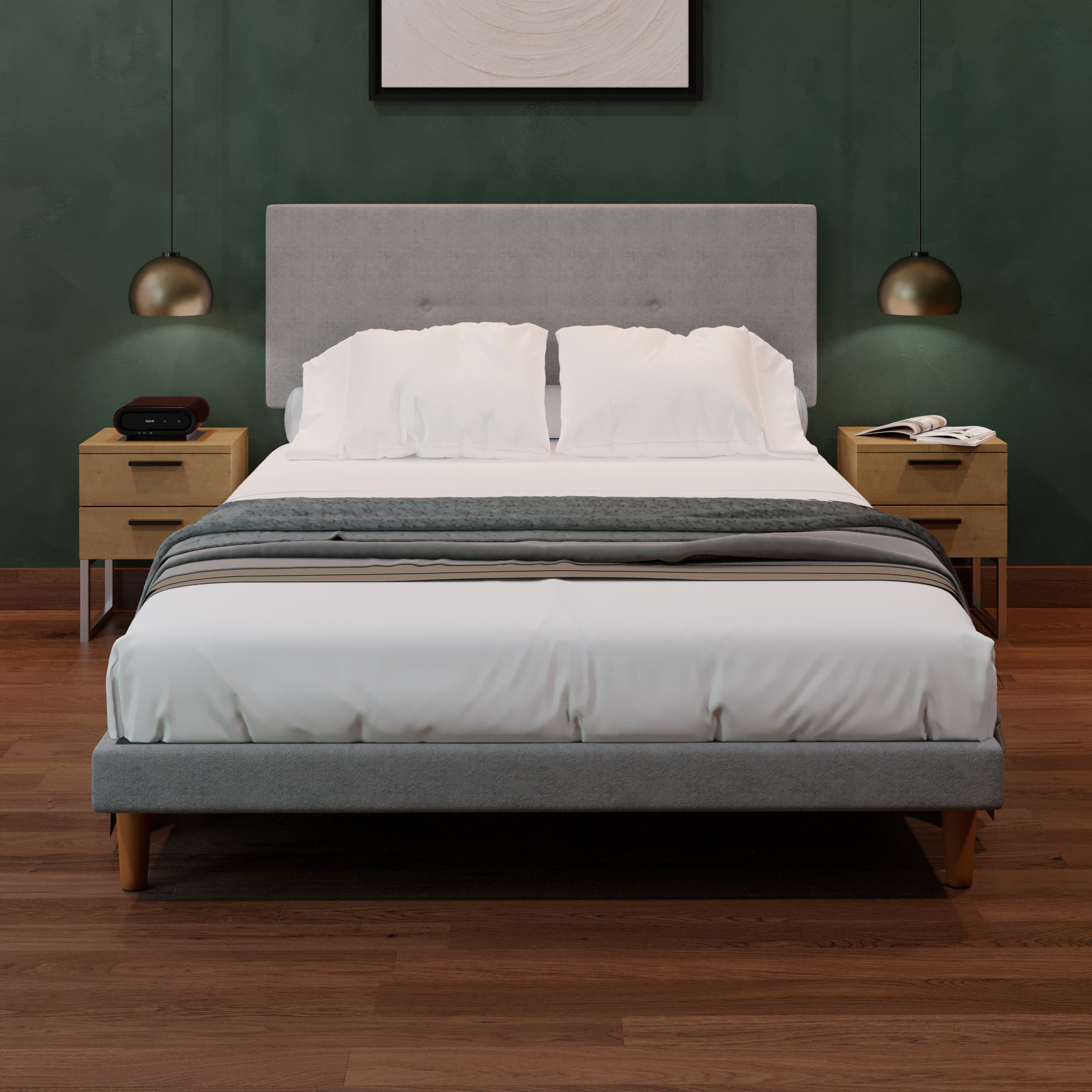 Cama Tradicional Urban Lino Gris