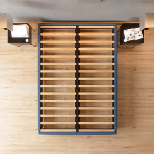 Base de Cama Roma Lino Azul