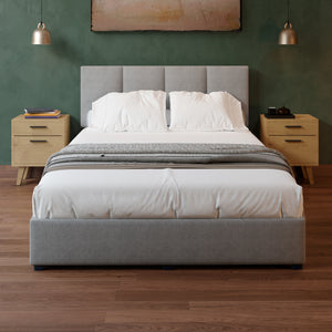 Cama Armable Napolés Lino Gris