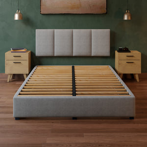 Cama Armable Napolés Lino Gris