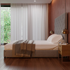 Cama Armable Quintana Lino Gris