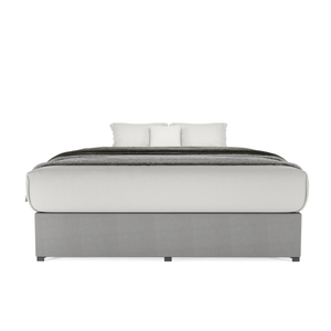 Base Cama Box Roma Lino Gris