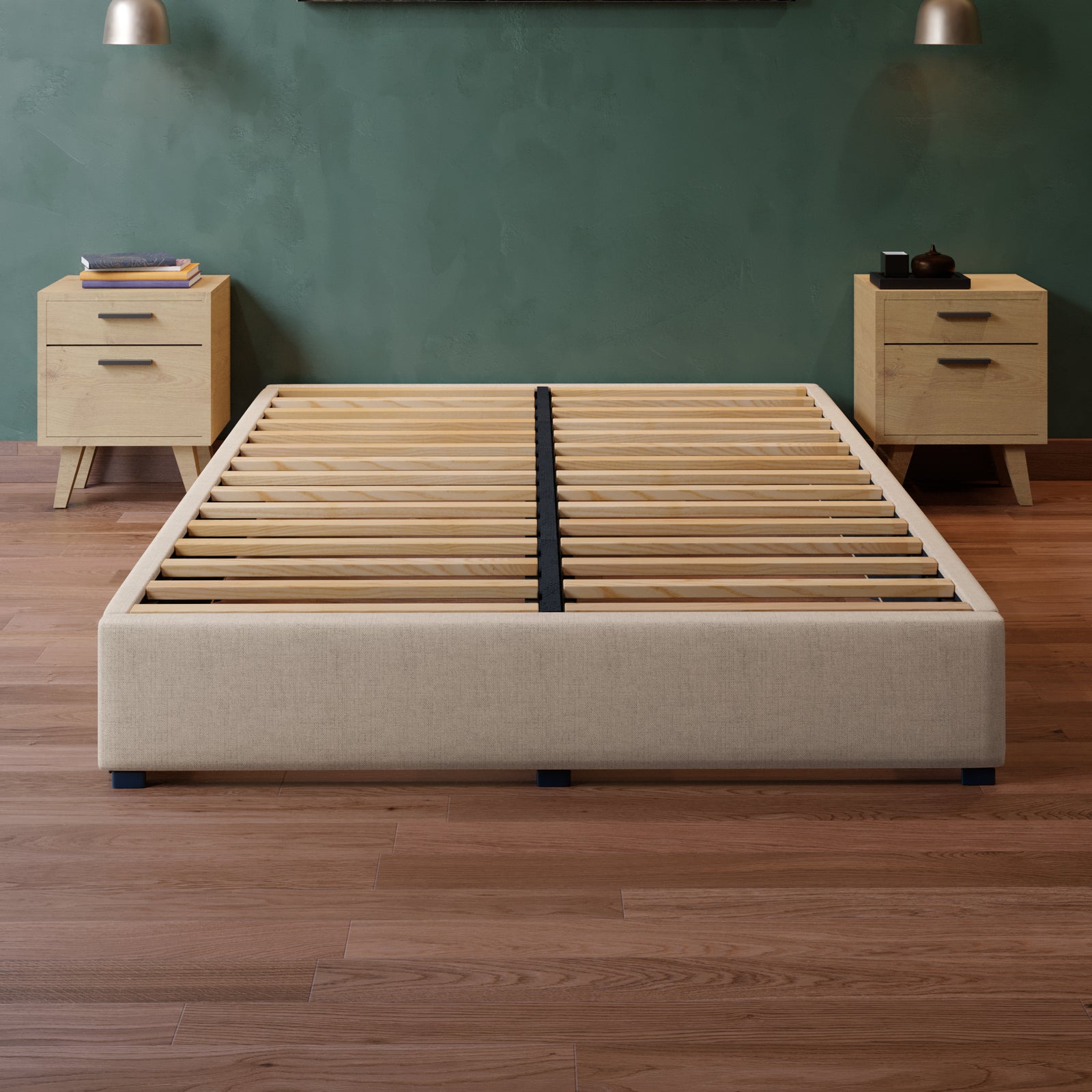 Base de Cama Roma Lino Beige