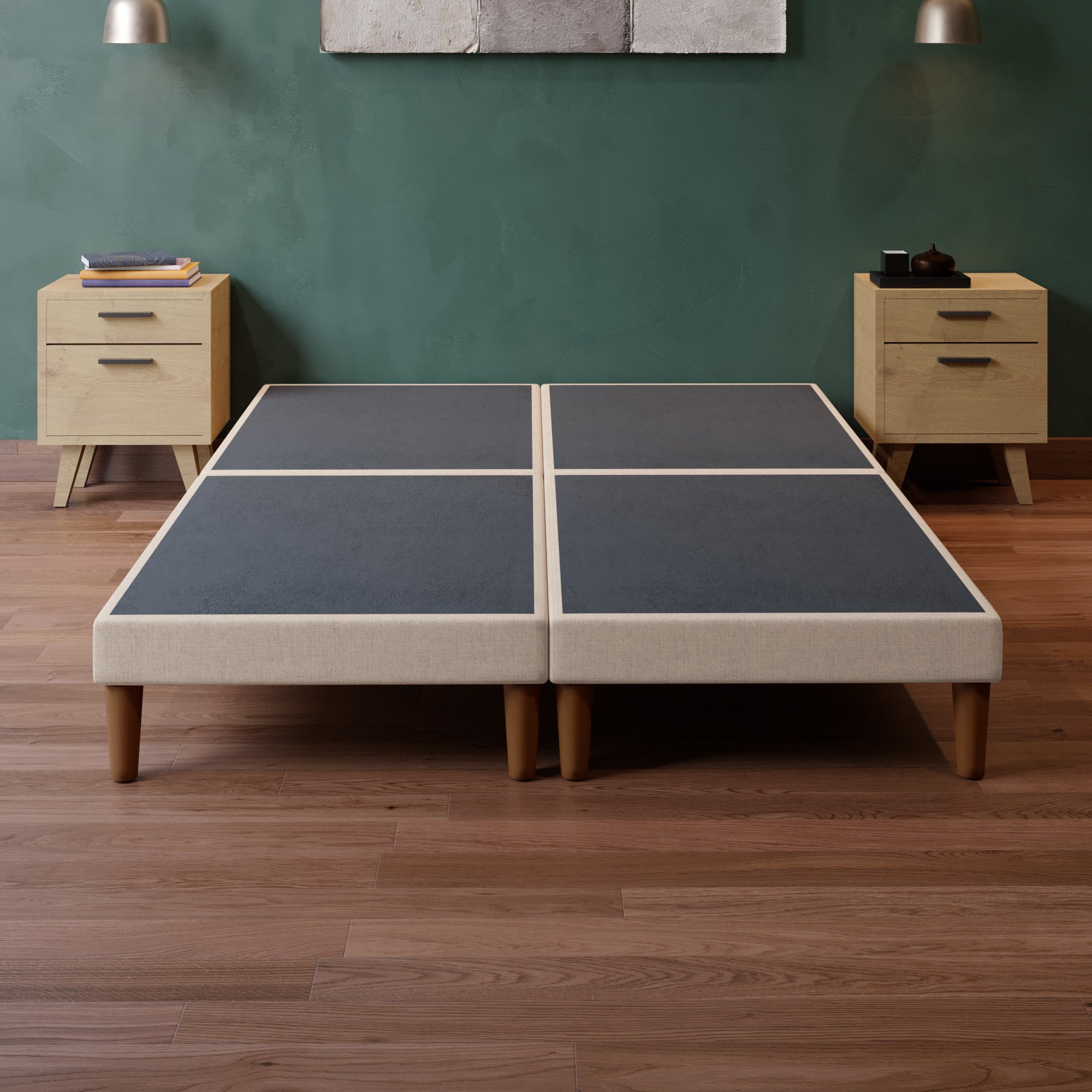 Base de Cama Praga Lino Beige