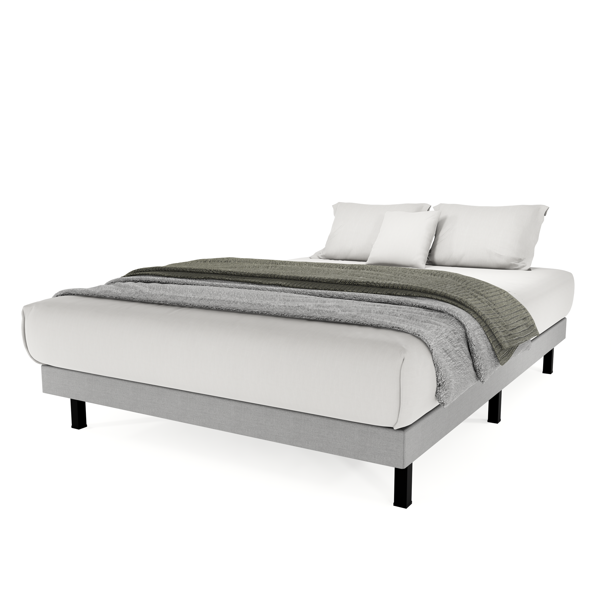 Base Cama Box Urban Lino Gris