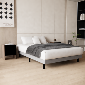 Base Cama Box Urban Lino Gris