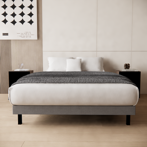 Base Cama Box Urban Lino Gris