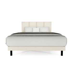 Recamara Base Cama Box Cabecera Napoles Lino Beige