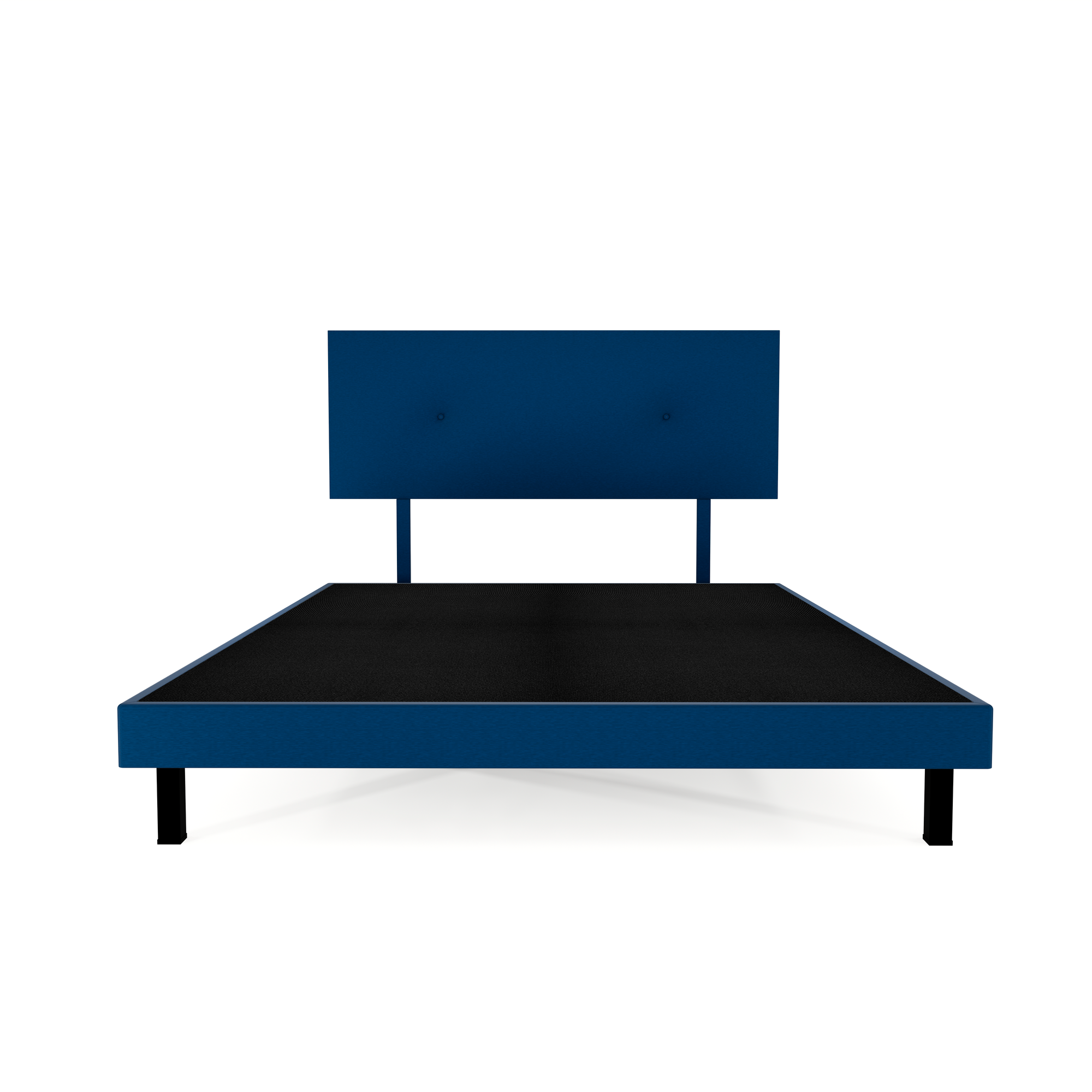 Recamara Base Cama Box Cabecera Urban Lino Azul