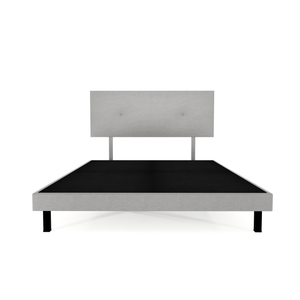 Recamara Base Cama Box Cabecera Urban Lino Gris