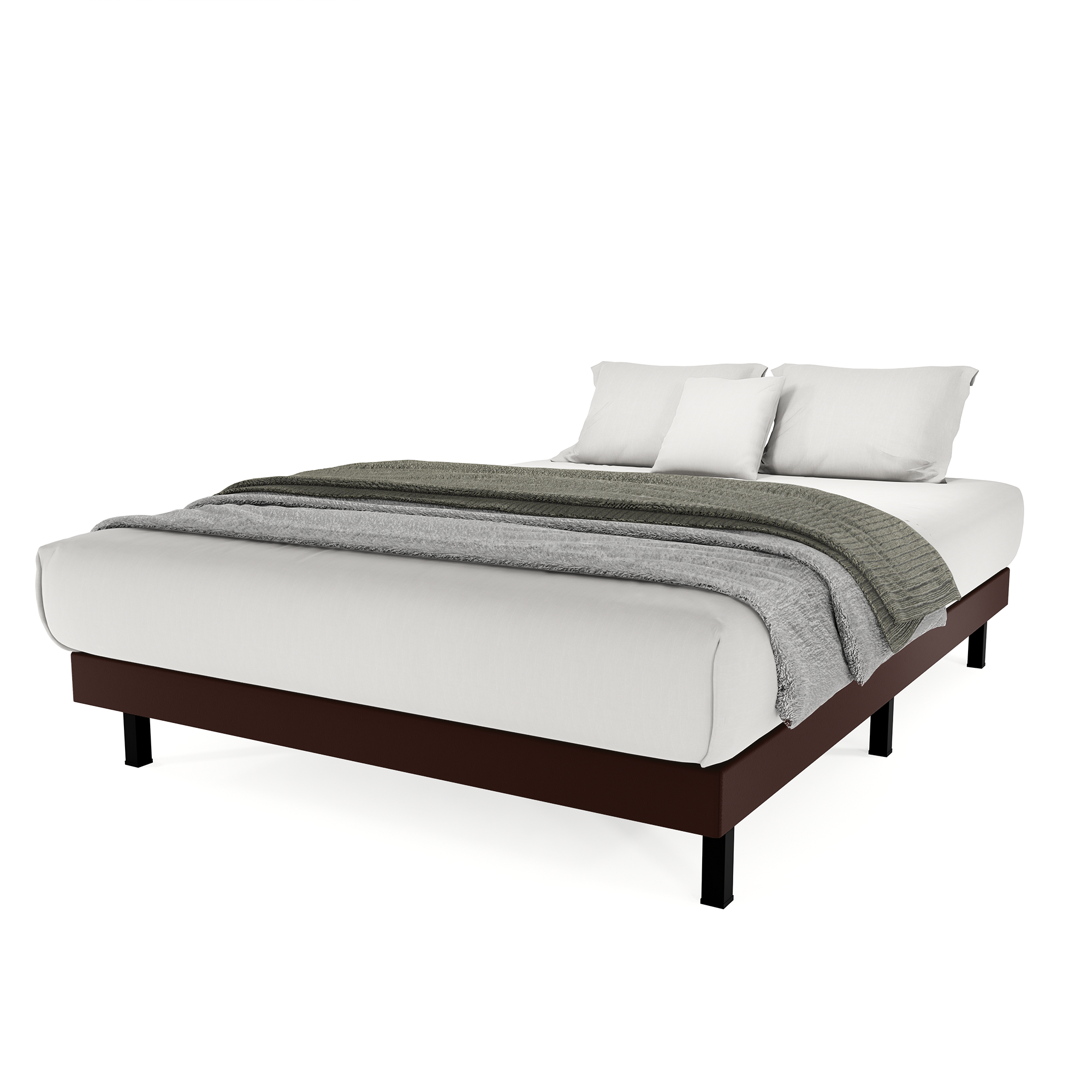 Base Cama Box Urban Vinil Chocolate