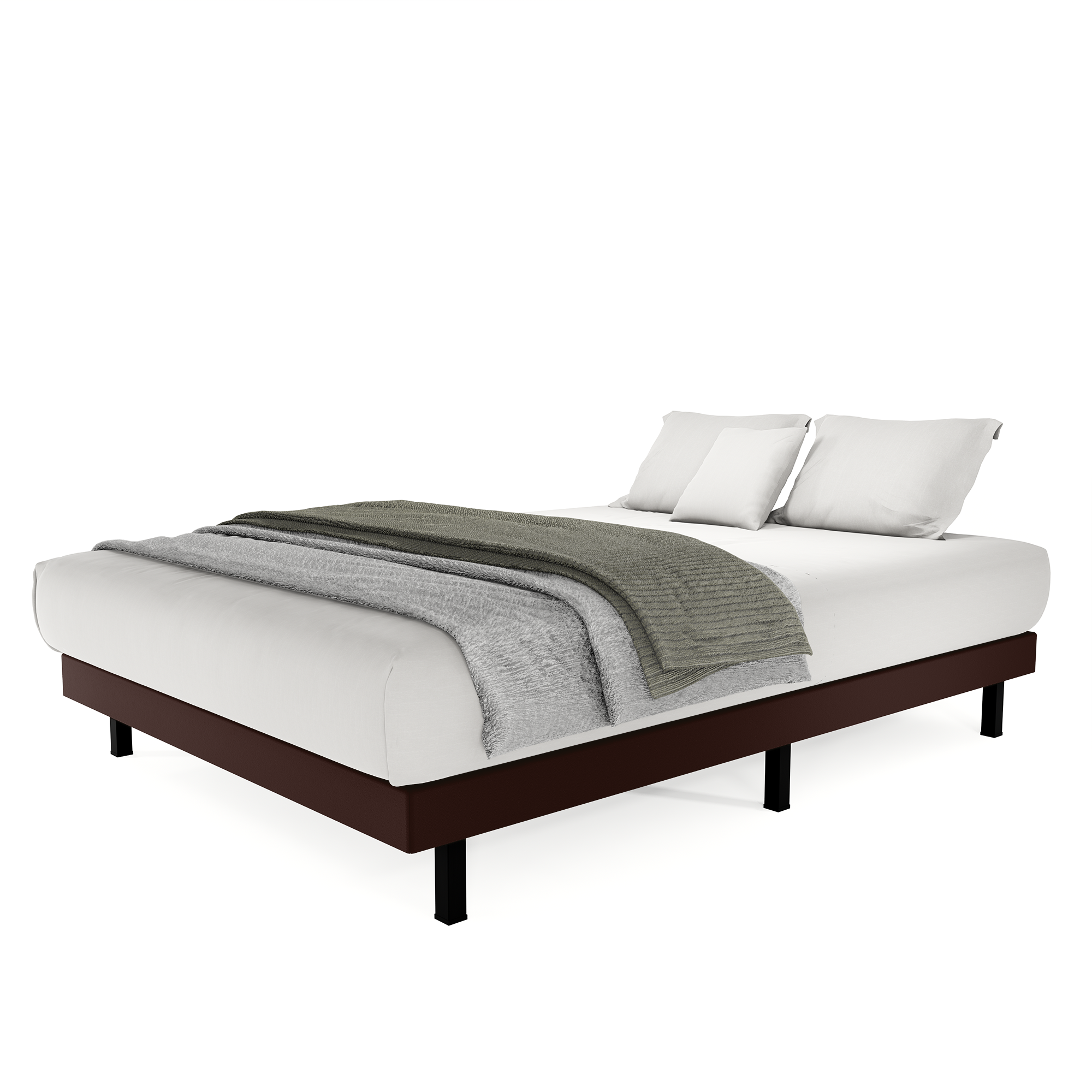 Base Cama Box Urban Vinil Chocolate