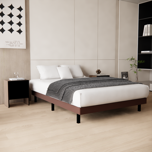 Base Cama Box Urban Vinil Chocolate