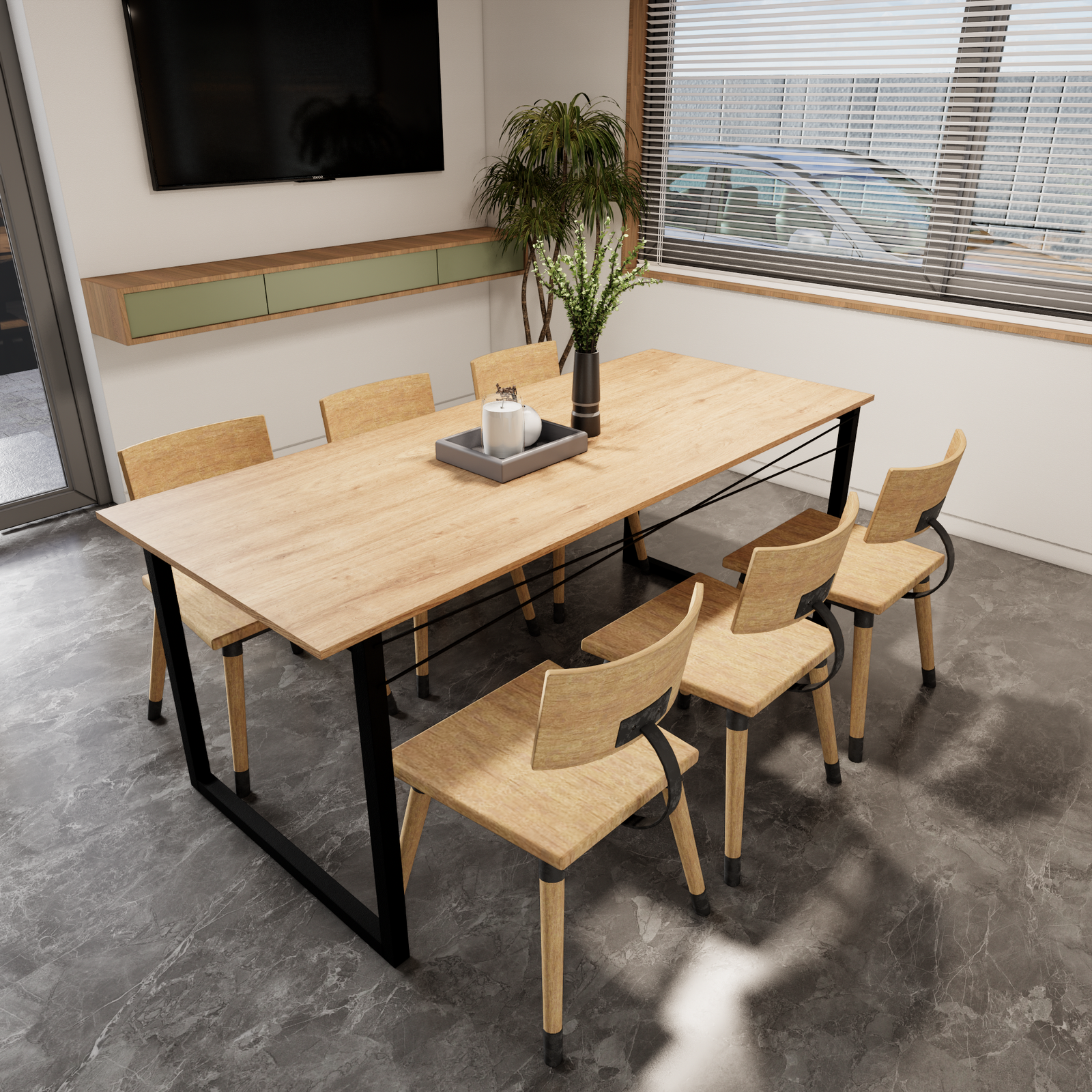 Comedor GAB Metal y Madera