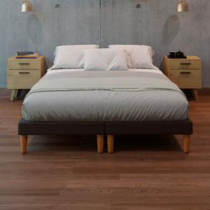 Base de Cama Praga Lino Chocolate