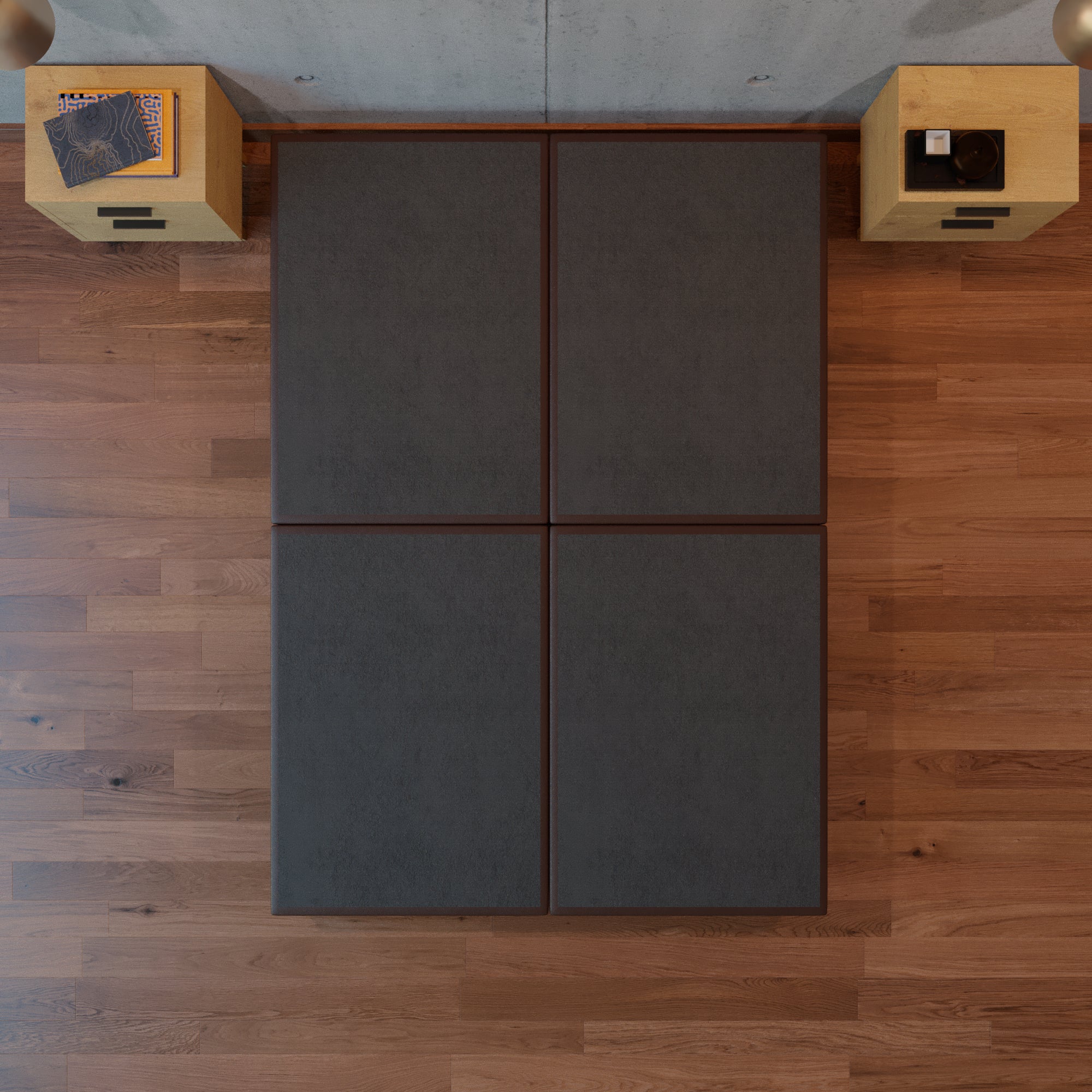 Base de Cama Praga Lino Chocolate