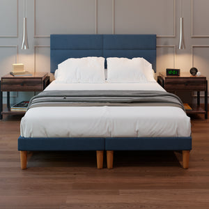 Cama Modular Cairo Lino Azul