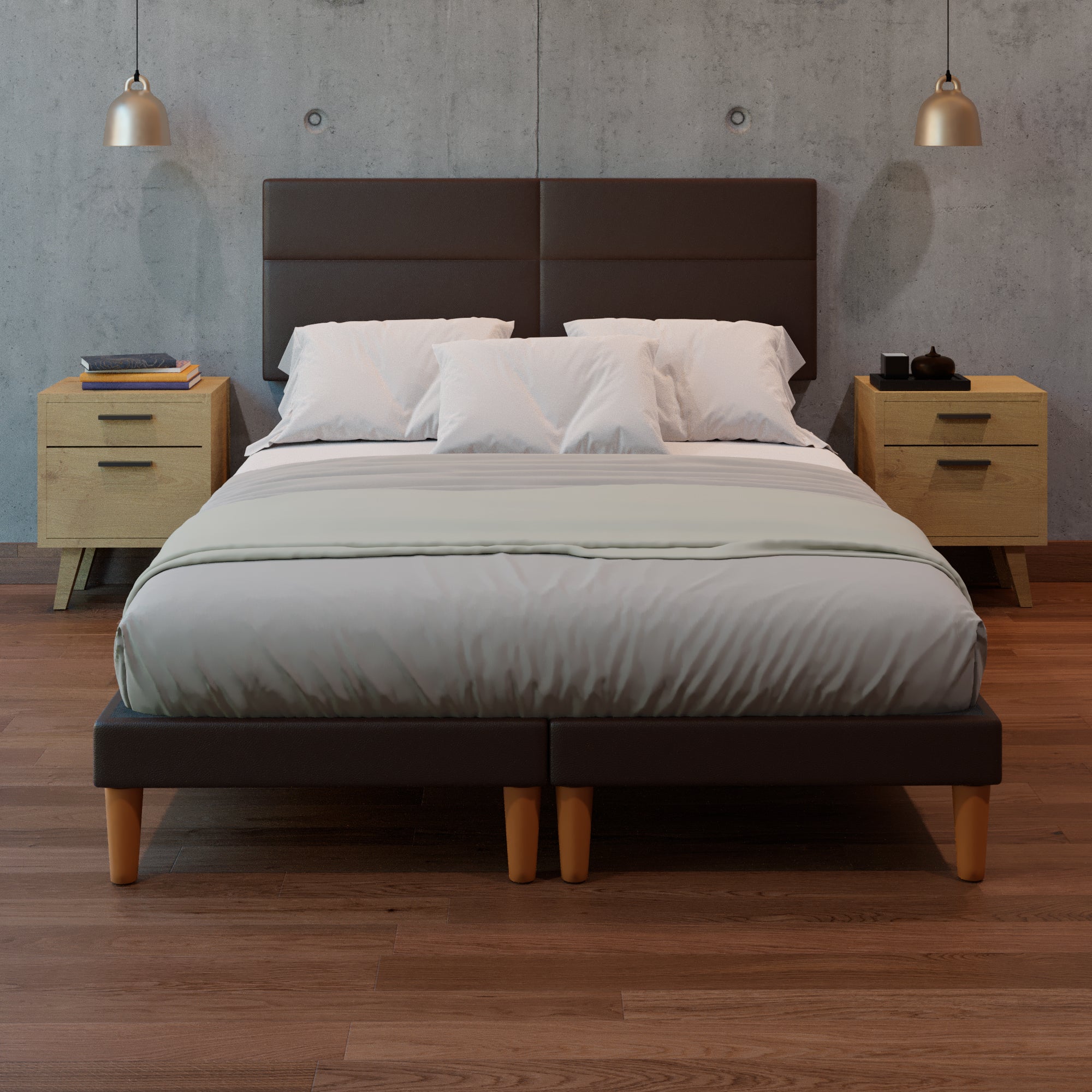 Cama Modular Cairo Lino Chocolate
