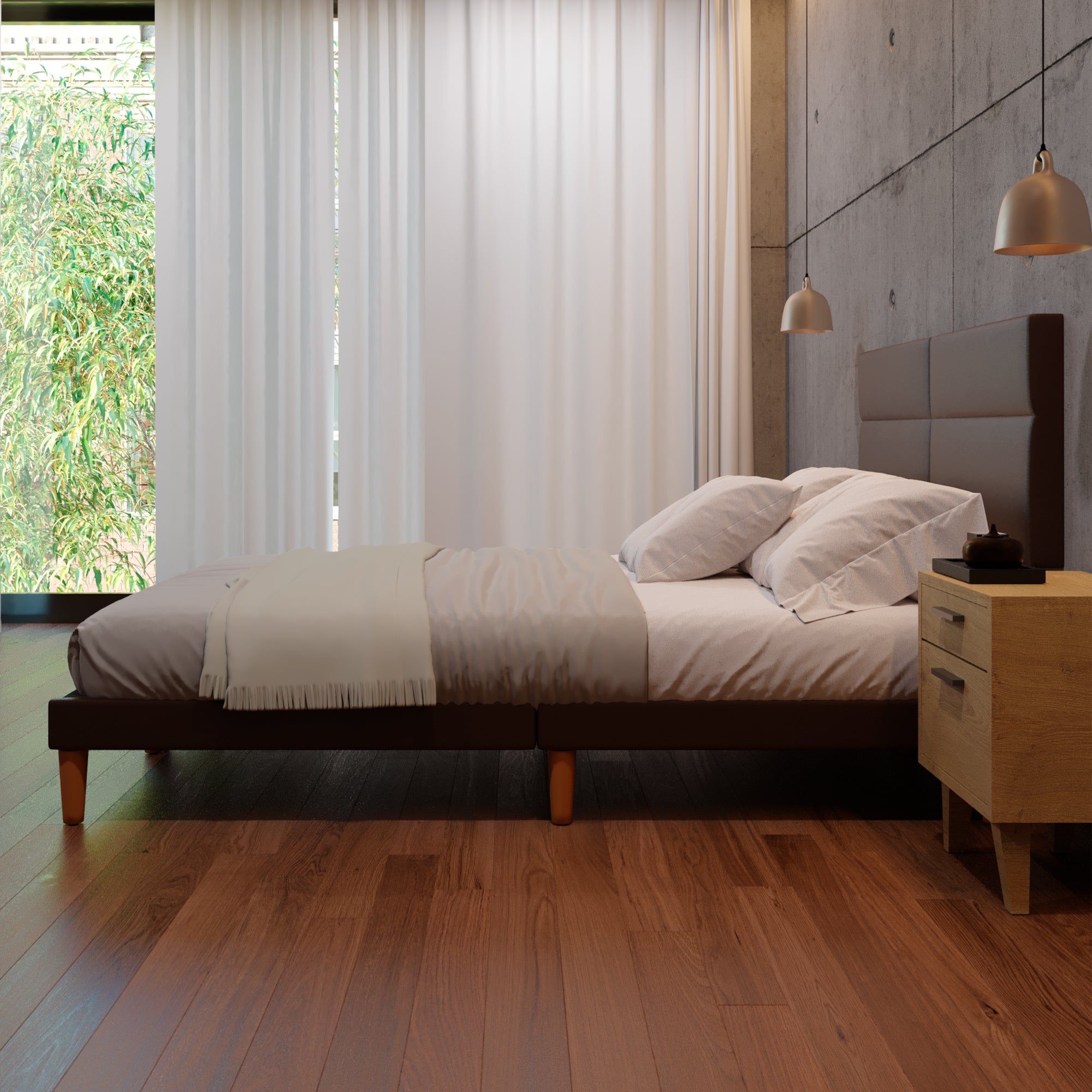 Cama Modular Cairo Lino Chocolate