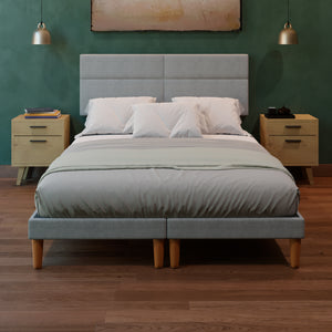 Cama Modular Cairo Lino Gris