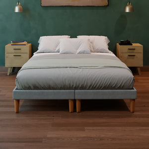 Base de Cama Praga Lino Gris