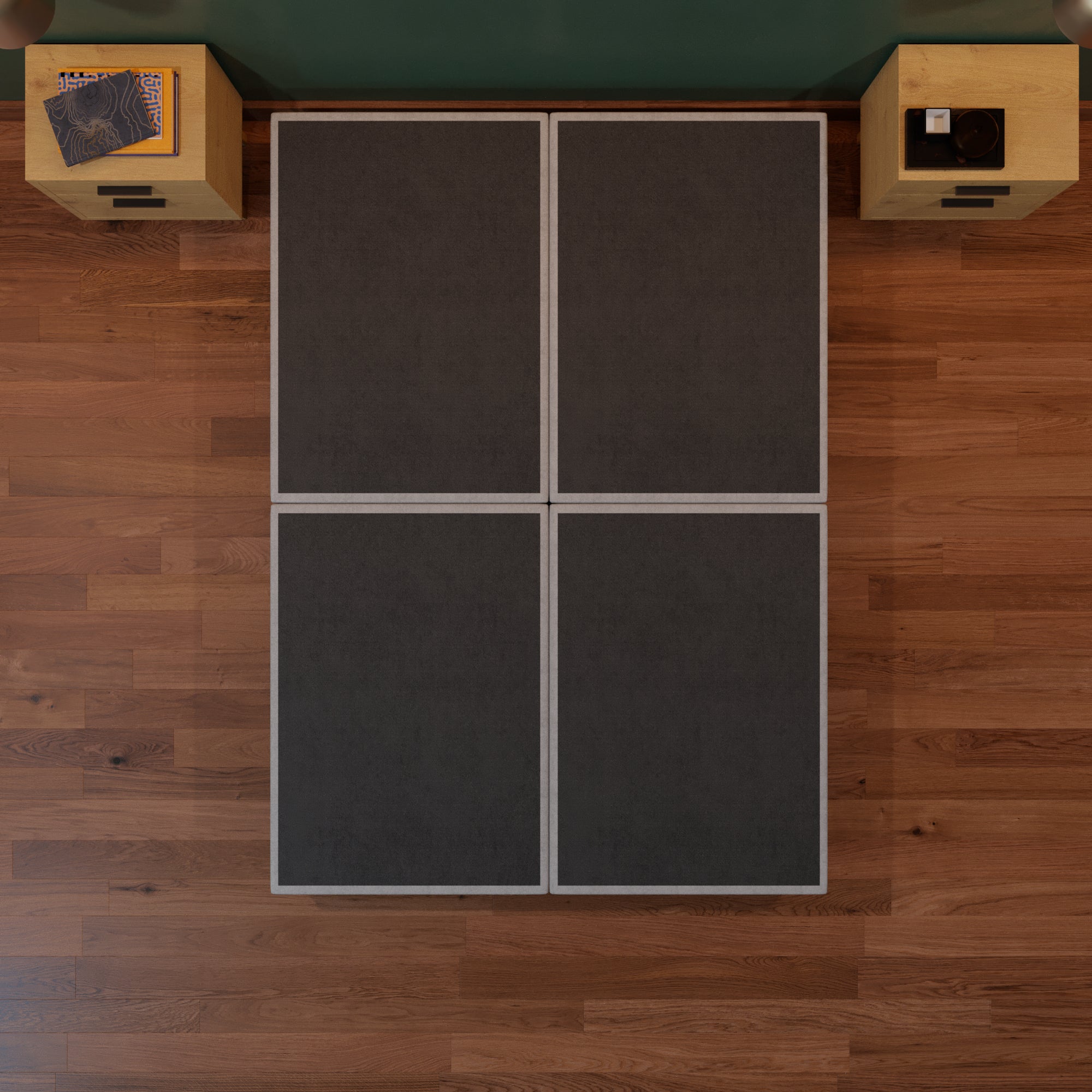 Base de Cama Praga Lino Gris