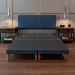 Cama Modular Praga Lino Azul