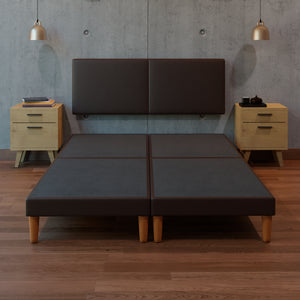 Cama Modular Praga Lino Chocolate