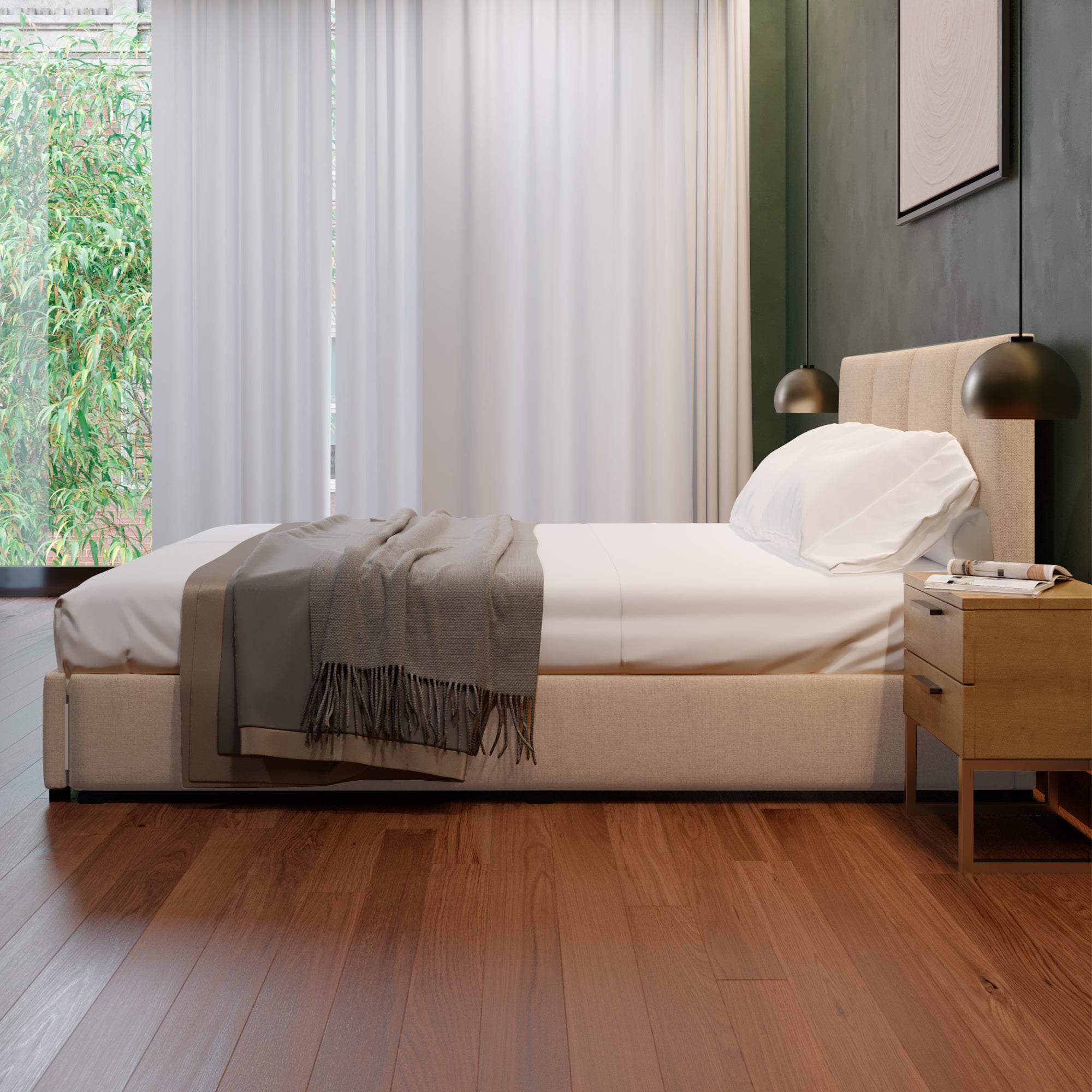 Cama Armable Napolés Lino Beige