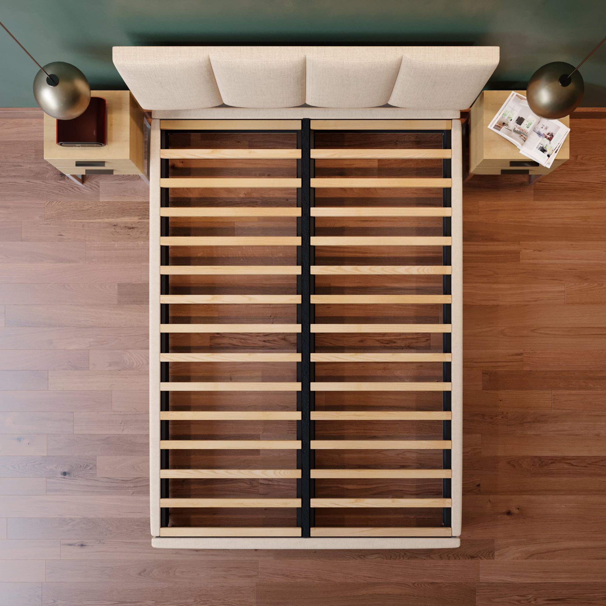 Cama Armable Napolés Lino Beige