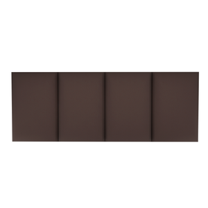 Cabecera para Base de Cama Napoles Empotrable Vinil Chocolate