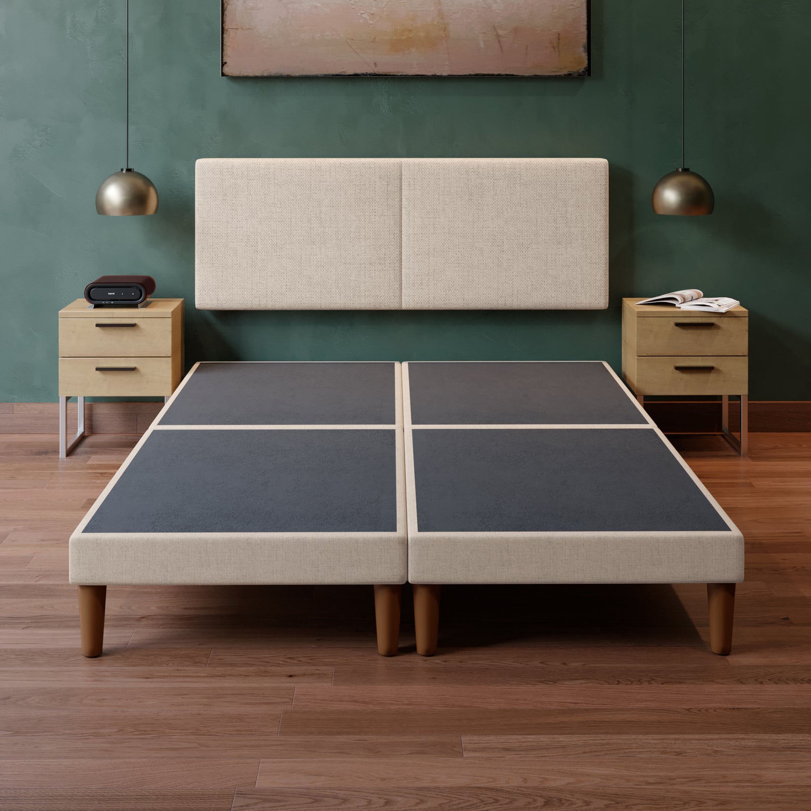 Cama Modular Praga Lino Beige