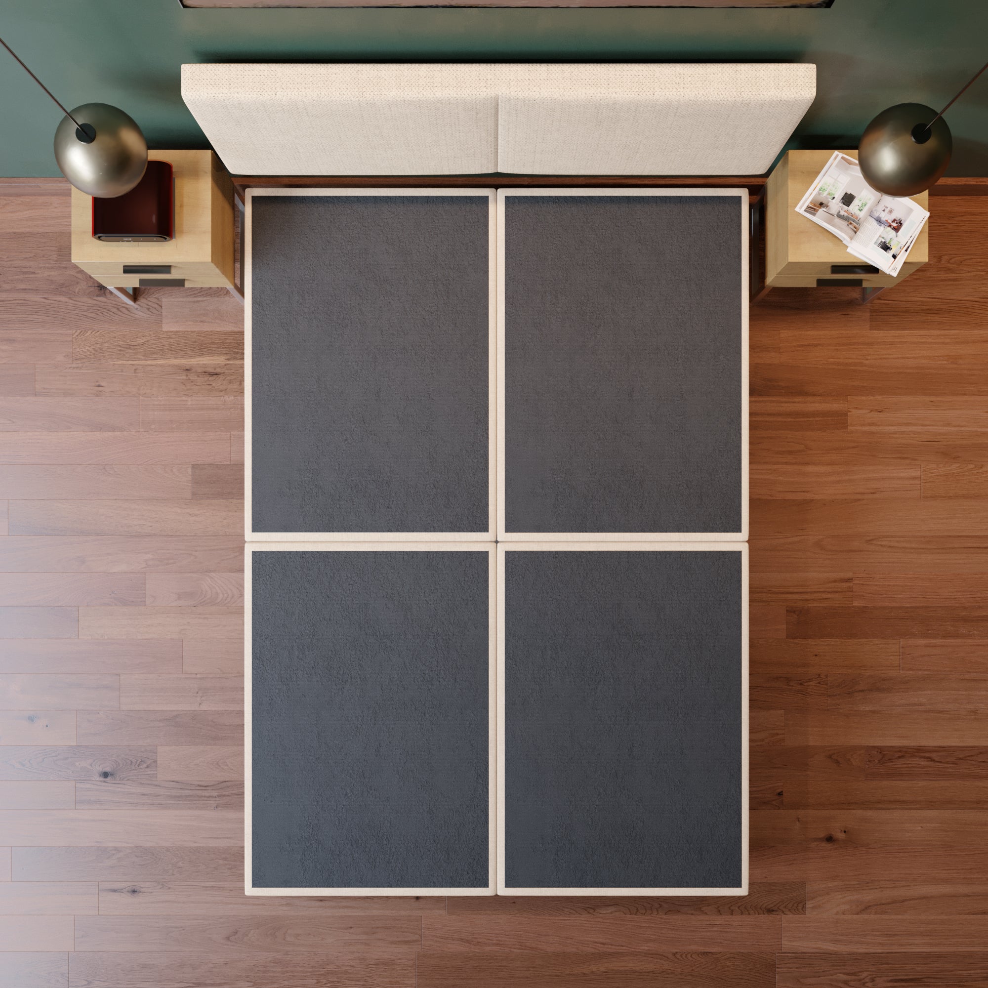 Cama Modular Praga Lino Beige