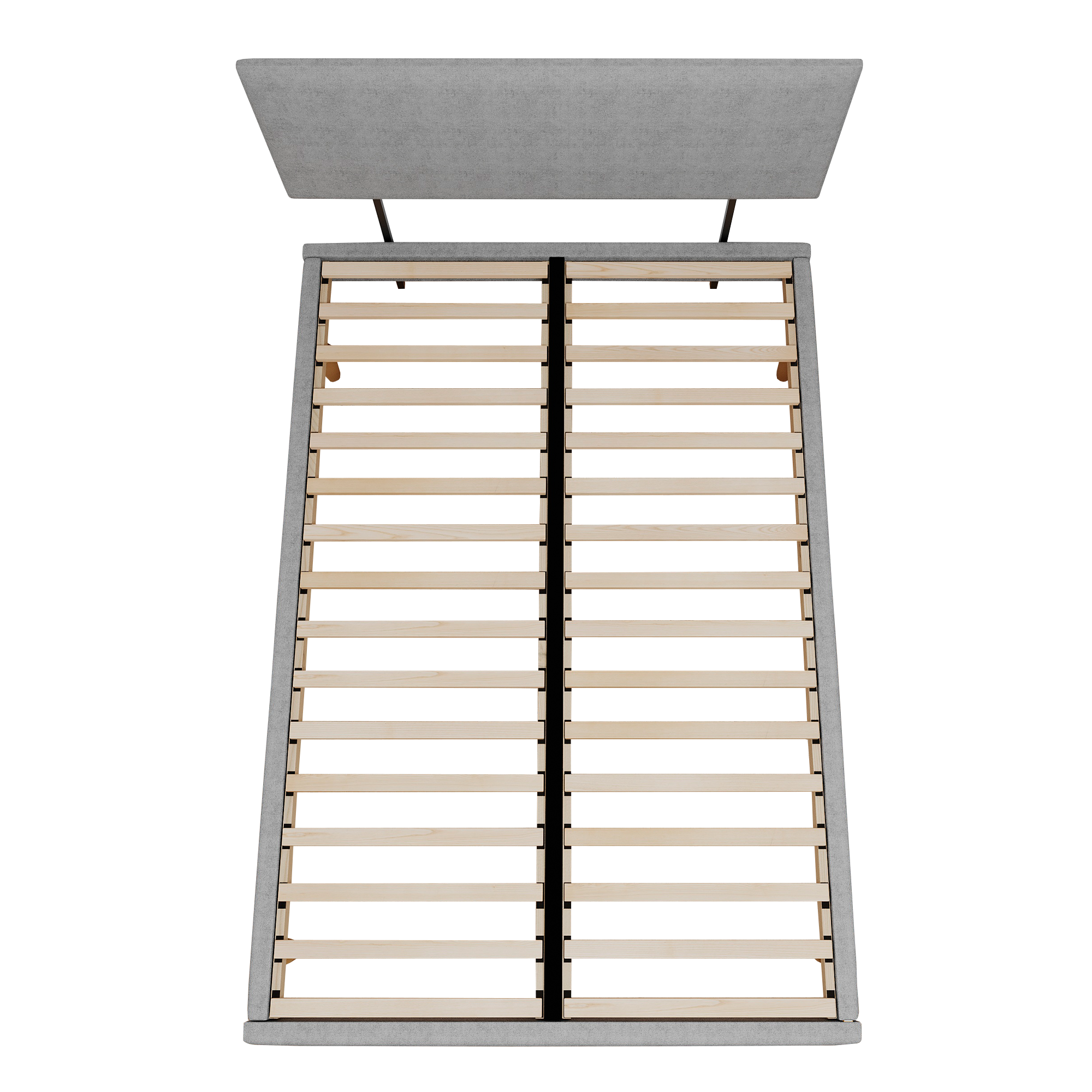 Cama Hibrida Nara Lino Gris